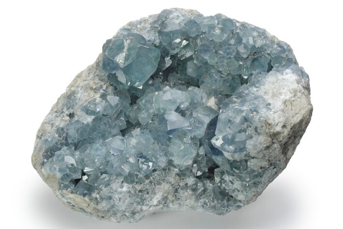 Sparkly Celestine (Celestite) Geode Half- Madagascar #223661